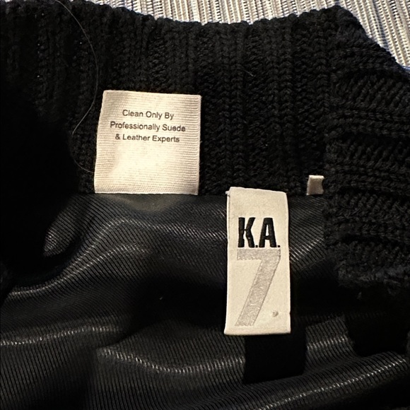 KA Seventh for All Mankind Black Leader Jacket - Picture 10 of 10